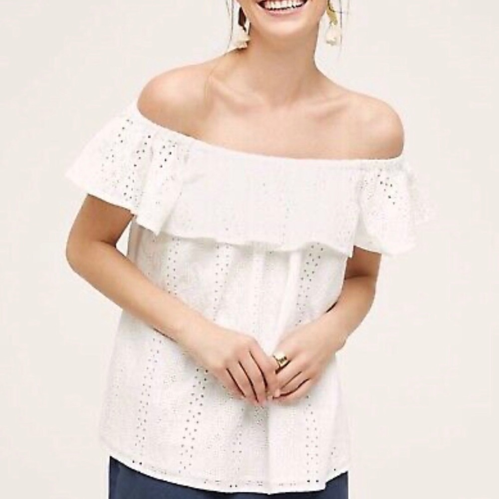 *SOLD* NWT Anthropologie Eri +Ali Eyelet Top